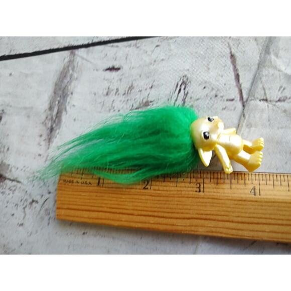 2 Lil Zelfs Planters Mini Troll Yellow Green Figure Purple Flowerpot Playset - Picture 8 of 11